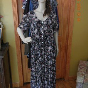 COPY - Vintage Retro Casual Work Church Dress sz 13 (wd24)